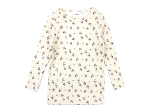 Lil Atelier top slim turtledove blomster